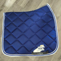 Satin Dressage Saddle Pad, 2x Piping *new, hair
