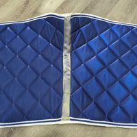 Satin Dressage Saddle Pad, 2x Piping *new, hair
