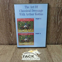 The Art of Classical Dressage with Arthur Kottas Part 3 & 4 2 DVDs, Case *like new
