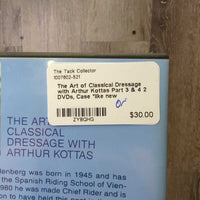 The Art of Classical Dressage with Arthur Kottas Part 3 & 4 2 DVDs, Case *like new
