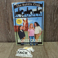 The Saddle Club - Horse Crazy by Bonnie Bryant *gc, v.yellowed, curled edges & corners

