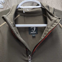 LS Light Fleece Lined Shirt, 1/4 Zip Up *gc, rubs, pills, clumpy, seam rubs/frays
