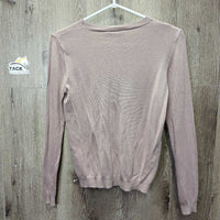 Light Crew Neck Synthetic Sweater *vgc, clean, rubs, pills, fluffs
