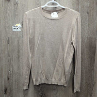 Light Crew Neck Synthetic Sweater *xc, clean, mnr rubs, pills & fluffs
