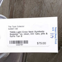 Light Crew Neck Synthetic Sweater *xc, clean, mnr rubs, pills & fluffs
