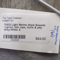 Light Merino Wool Sweater *vgc/xc, mnr rubs, fluffs & pilly
