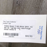 SS Show Shirt, 1/4 Zip Up *vgc/gc, mnr rubs?rough inside
