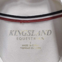 SS Hvy Show Shirt, 1/4 Button Up, Button Collar *vgc, rough neck seam edges
