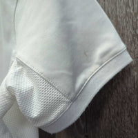 SS Hvy Show Shirt, 1/4 Button Up, Button Collar *vgc, rough neck seam edges
