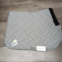 Quilt Jumper Saddle Pad, Piping, Fleece *vgc, mnr hair, dirt, threads & stains
