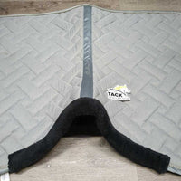 Quilt Jumper Saddle Pad, Piping, Fleece *vgc, mnr hair, dirt, threads & stains

