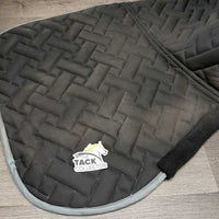 Quilt Jumper Saddle Pad, Piping, Fleece *vgc, mnr hair, dirt, threads & stains
