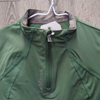 JUNIORS LS Shirt, 1/4 Zip Up *vgc, seam puckers
