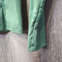 JUNIORS LS Shirt, 1/4 Zip Up *vgc, seam puckers
