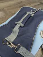 Padded Grooming Bag, strap *gc, dirty, residue, mnr hair, threads, pills, snags, rubs, fraysmnr threads, hair, dirt
