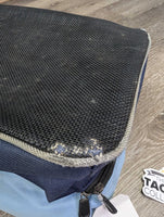Padded Grooming Bag, strap *gc, dirty, residue, mnr hair, threads, pills, snags, rubs, fraysmnr threads, hair, dirt
