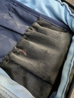Padded Grooming Bag, strap *gc, dirty, residue, mnr hair, threads, pills, snags, rubs, fraysmnr threads, hair, dirt
