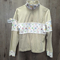 Light Sweatshirt, 1/4 Zip Up *gc, clean, seam puckers, puckered?shrunk
