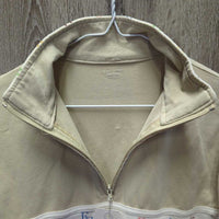 Light Sweatshirt, 1/4 Zip Up *gc, clean, seam puckers, puckered?shrunk
