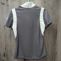 SS Show Shirt, 1/3 Zip Up *vgc, older, seam puckers
