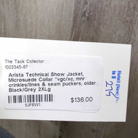 Technical Show Jacket, Microsuede Collar *vgc/xc, mnr crinkles/lines & seam puckers, older
