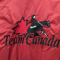Light Jacket, Zipper, Snaps "Team Canada" *gc, older, clean, v.puckered embroidery
