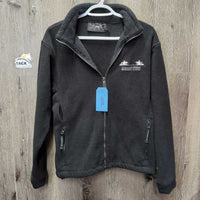Fleece Jacket, Zipper "Canadian Reining", Zipper *gc, clean, v.clumpy, faded, broken tag, mnr hair, r ubs
