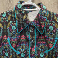 LS Light Western Shirt, Snaps *vgc, mnr rubs
