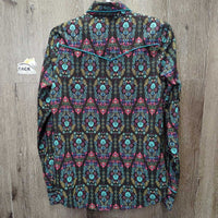LS Light Western Shirt, Snaps *vgc, mnr rubs
