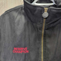 Microsuede - Fleece Vest, Zip "Canadian Supreme Res.Champ" *xc, curled embroidery liner
