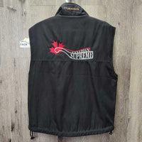 Microsuede - Fleece Vest, Zip "Canadian Supreme Res.Champ" *xc, curled embroidery liner
