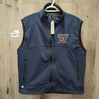Soft Shell Fleece Lined Vest, Zipper "South Country Derby" *xc, v.mnr rubs
