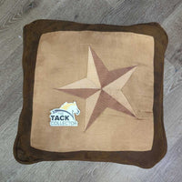 "Hiend Accents" Star Microsuede Pillow *vgc, mnr hair, pills, rubs & clumpy
