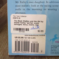 The Black Stallion and the Girl by Walter Farley *gc/fair, water damaged, wavy, stains, rubs
