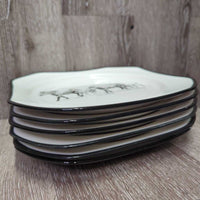 "Young & Restless" 20pc Dinnerware Set: 4 x: Bowls, Small Plates, Large Plates, Mugs, 1x Napkin Holder, Pitcher, 2 Placemats *xc, mnr scratches & stain
