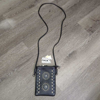 Leather Purse, zipper Top, strap *new, 0 tag
