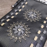 Leather Purse, zipper Top, strap *new, 0 tag
