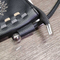 Leather Purse, zipper Top, strap *new, 0 tag
