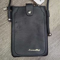 Leather Purse, zipper Top, strap *new, 0 tag

