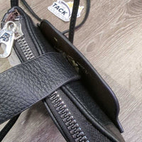 Leather Purse, zipper Top, strap *new, 0 tag
