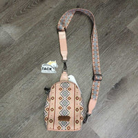 Cotton Canvas Sling Purse, Shoulder Strap *new, no tag
