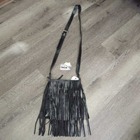 Double Fringe Leather Purse, strap *xc/like new
