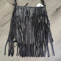 Double Fringe Leather Purse, strap *xc/like new
