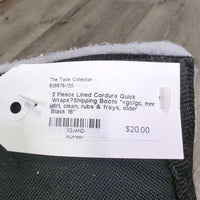 3x Pr Fleece Lined Shipping Boots *vgc mnr hair, threads
