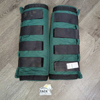2 Fleece Lined Cordura Quick Wraps?Shipping Boots *vgc/gc, mnr dirt, clean, rubs & frays, older
