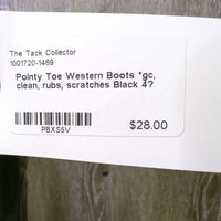 Pointy Toe Western Boots *gc, clean, rubs, scratches
