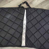 Thin Quilt Dressage Saddle Pad, piping *xc/vgc, clean, hairy, older
