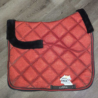 Glitter Thick Quilt Dressage Saddle Pad, Fleece Lined Underside, 2x piping *vgc, puckers, dirty
