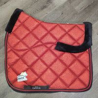 Glitter Thick Quilt Dressage Saddle Pad, Fleece Lined Underside, 2x piping *vgc, puckers, dirty
