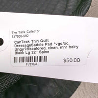 Thin Quilt DressageSaddle Pad *vgc/xc, dingy?discolored, clean, mnr hairy
